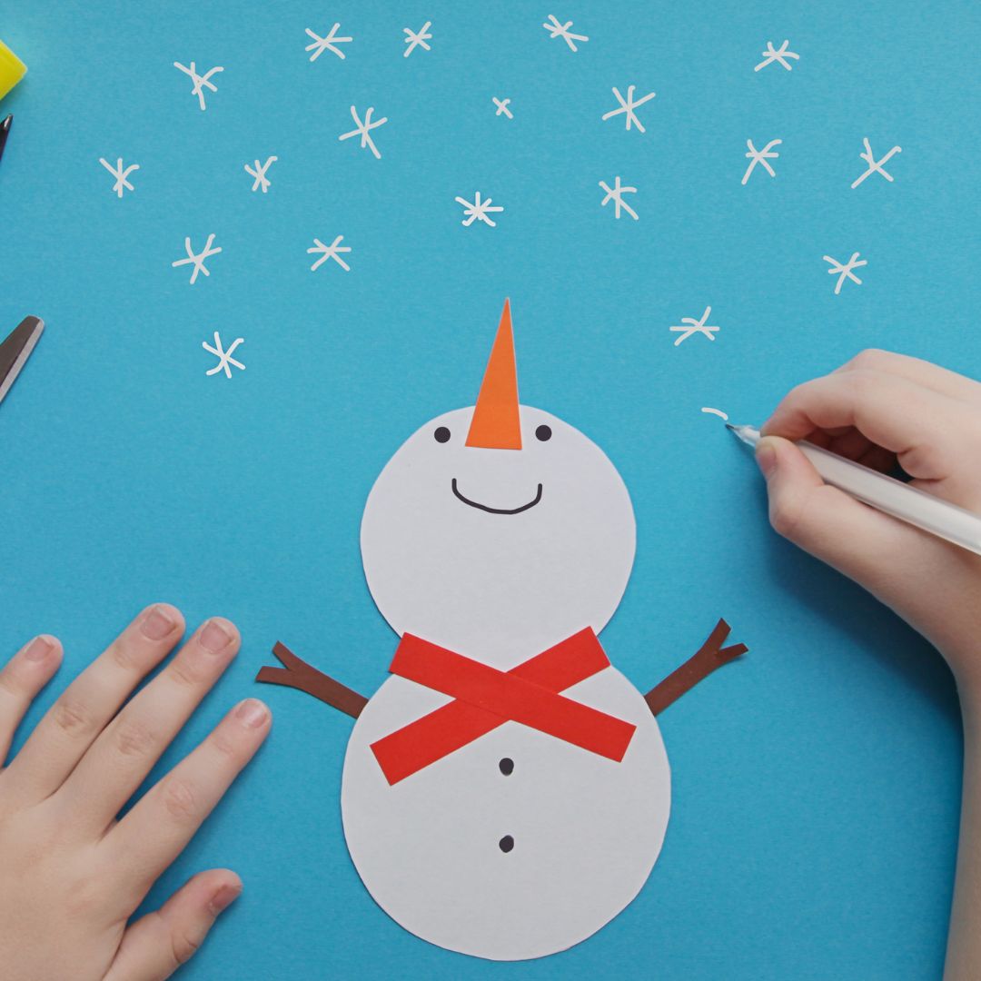 snowman craft for preschoolers