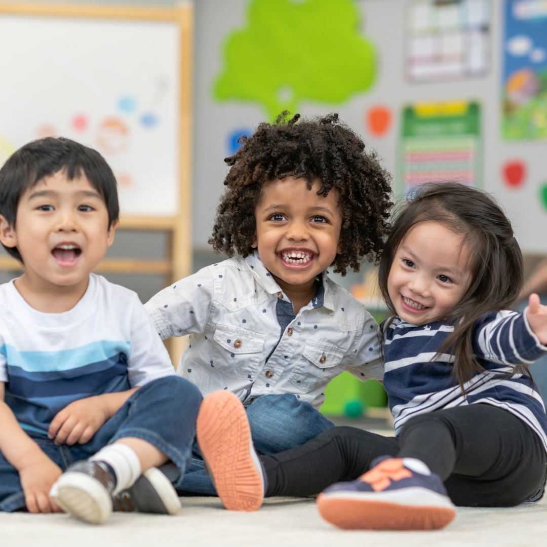 smiling preschoolers
