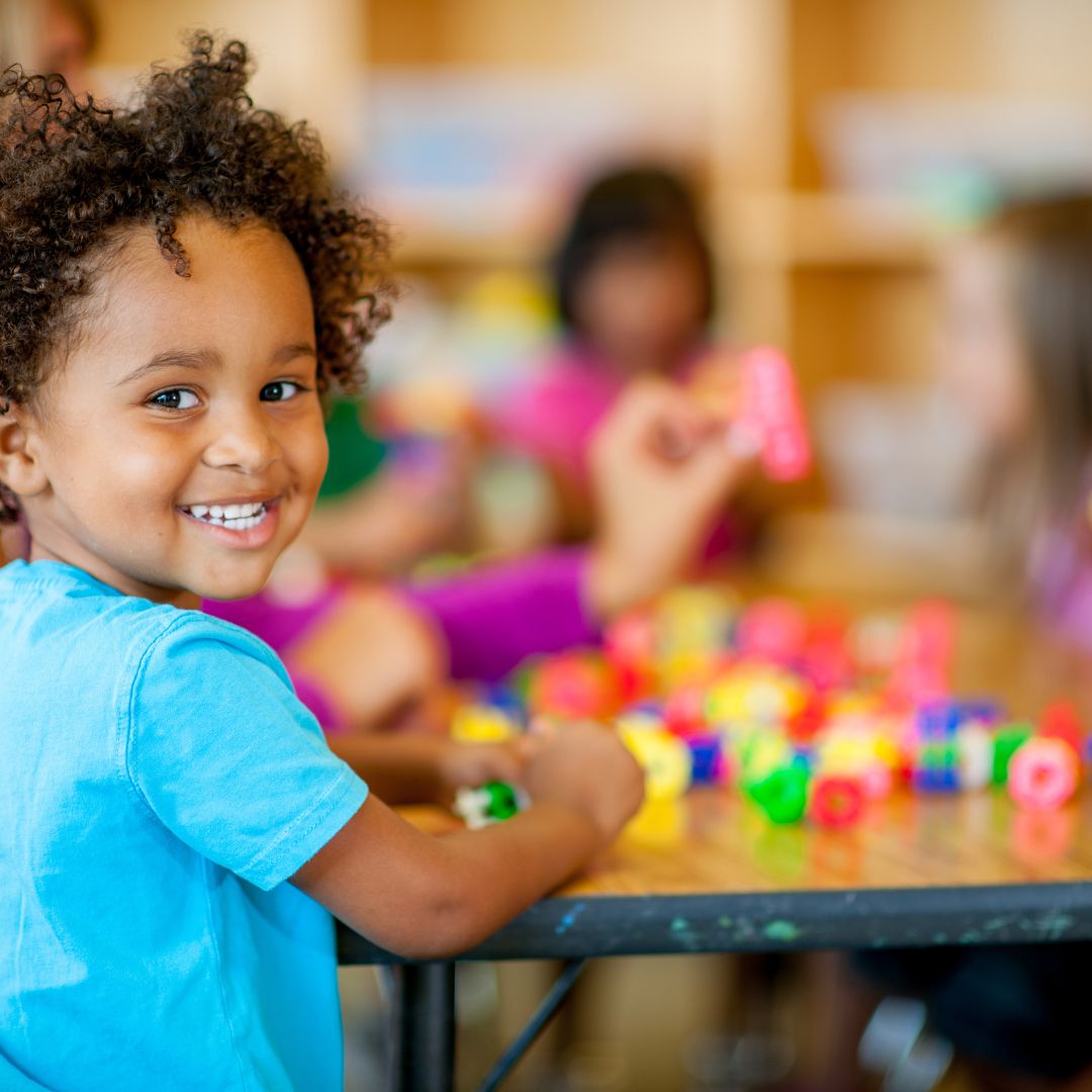 smiling preschooler
