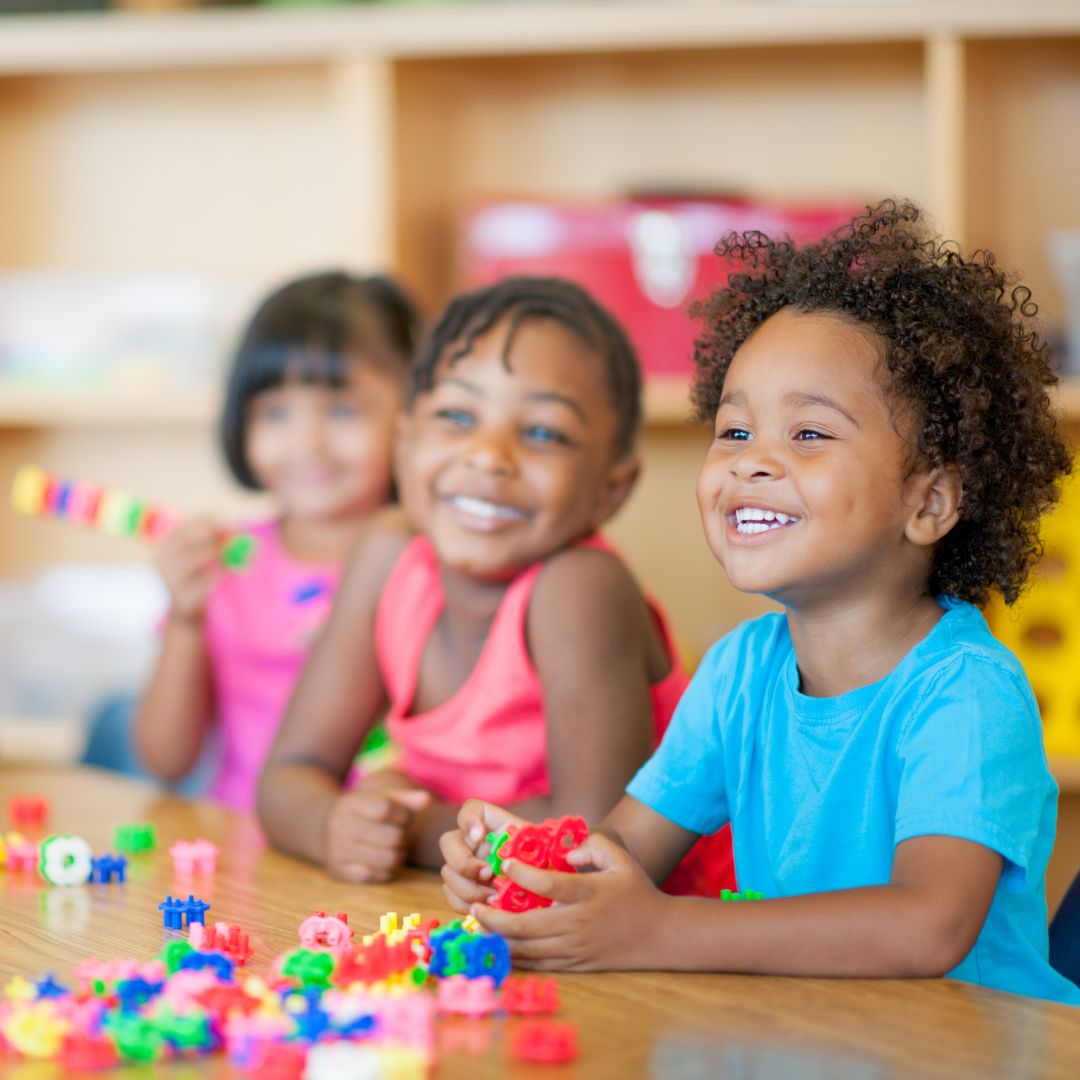three year olds playing