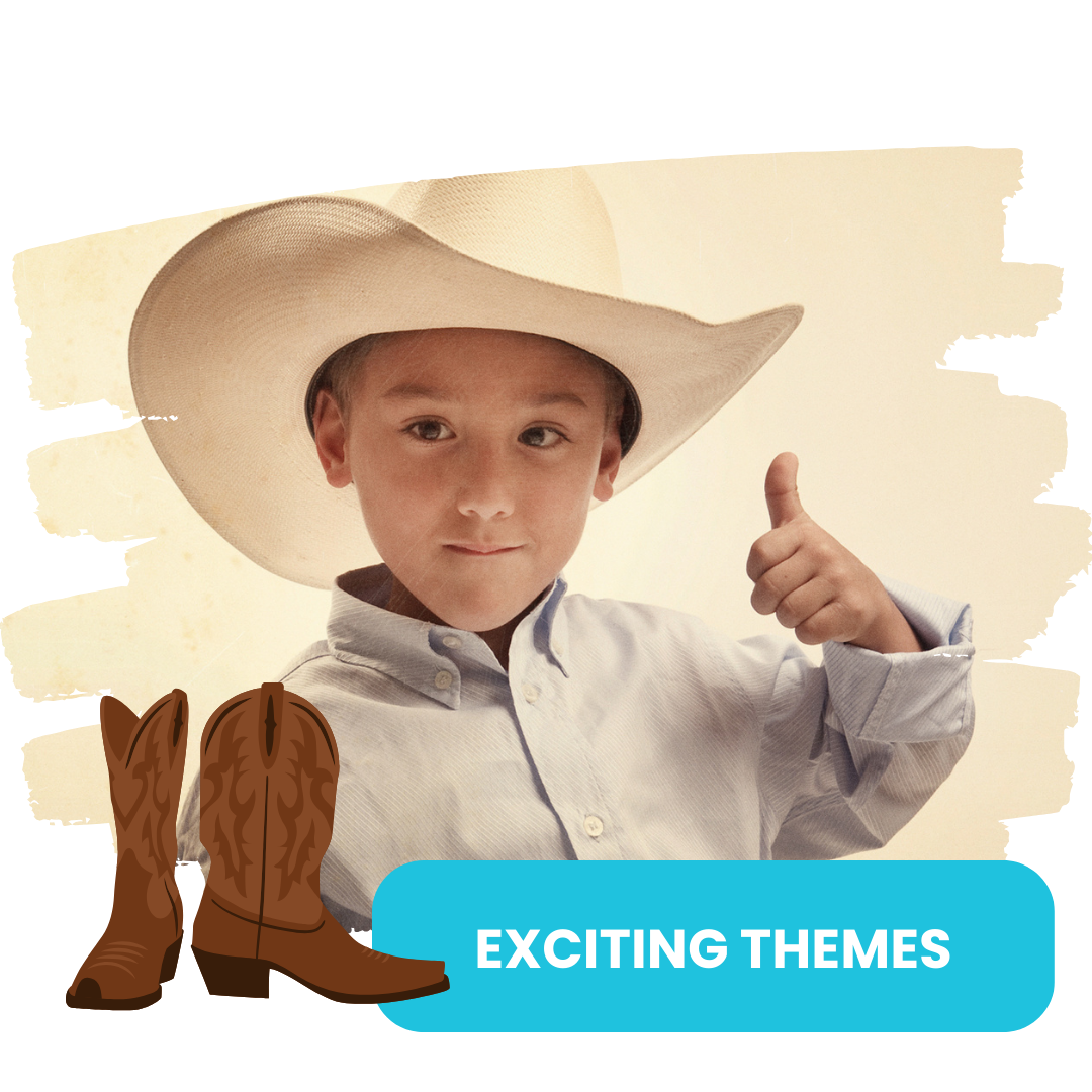 little boy in cowboy attire
