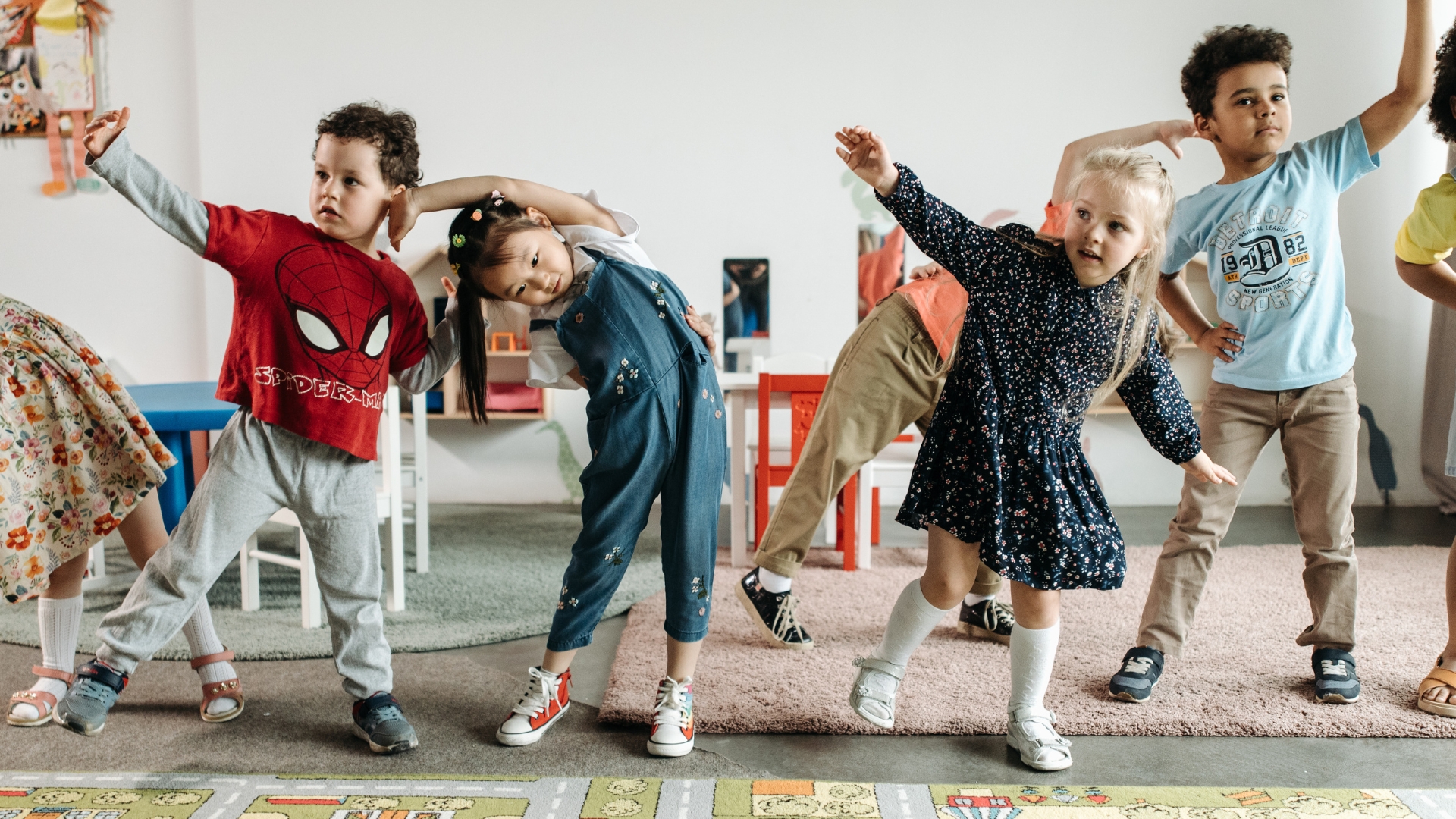 group of kids playing