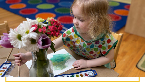 image of a child painting